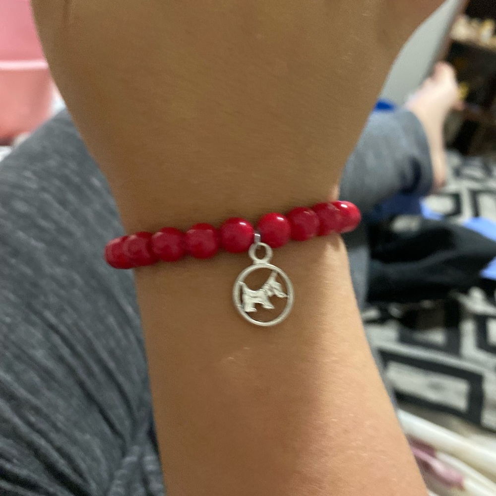 Handmade dog charm bracelet